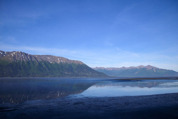 Alaska Lake and Mountains