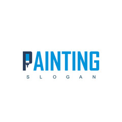 Letter P For Painting Business Logo