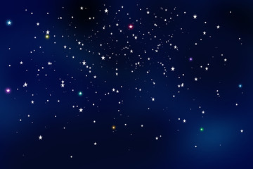 星空　Starry Night Sky – Minimalist Cosmic Landscape 