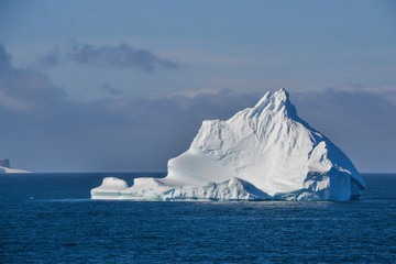 An iceberg adrift