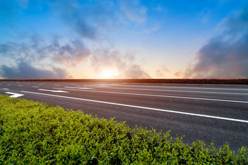 Road and Sky Landscape..
