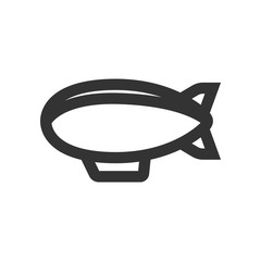 Outline Icon - Airship Balloon