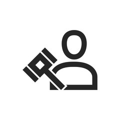 Outline Icon - Auctioneer