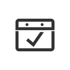 Outline Icon - Available calendar reminder