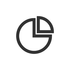 Outline Icon - Pie chart