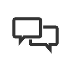 Fototapeta premium Outline Icon - Chat bubbles