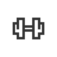 Outline Icon - Dumbbell