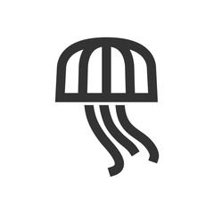 Outline Icon - Jellyfish © puruan