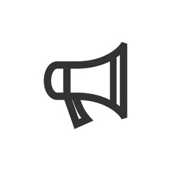 Outline Icon - Megaphone