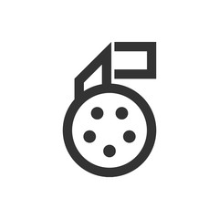 Outline Icon - Movie reel