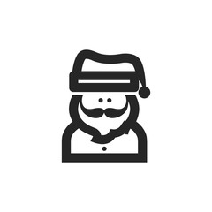 Outline Icon - Santa head