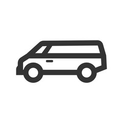Outline Icon - Van car