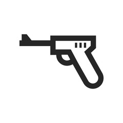 Outline Icon - Hand Gun
