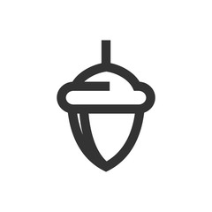 Outline Icon - Acorn seed