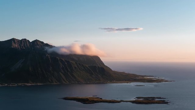Cloud on Mountain Timelapse Norway