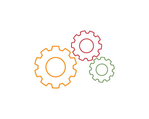 Gear Logo Template vector icon illustration