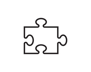 Puzzle vector icon template