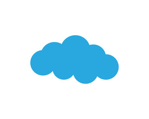 Cloud servers data logo and symbol