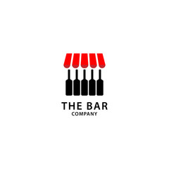 Bar Logo Design, Wine, Drink and Store Icon