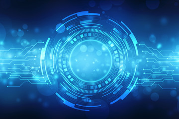 Abstract futuristic digital technology background, Cyber Technology background