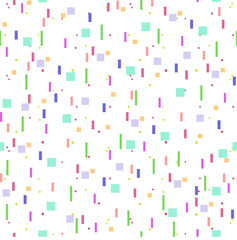 abstract confetti colorful background seamless pattern