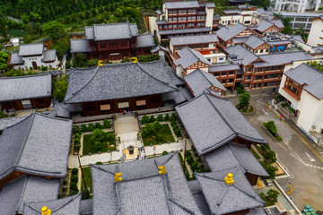 Top view of Hong Kong chi lin nunnery