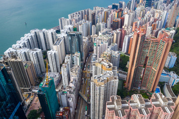  Top view of Hong Kong island