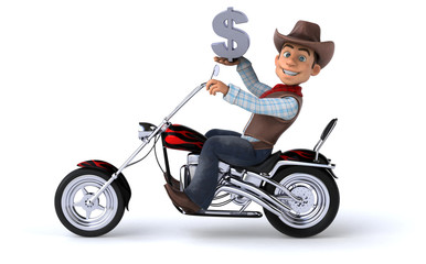 Fun Cowboy - 3D Illustration