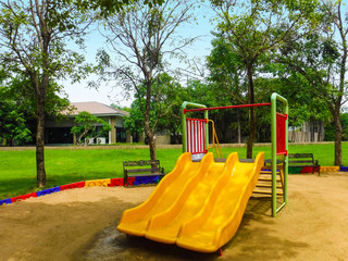 Playground, a slide that makes recreation more vivid.