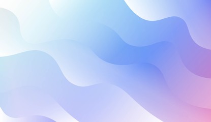 Modern Waves. Futuristic Technology Style Background. Design For Your Header Page, Ad, Poster, Banner. Vector Illustration with Color Gradient.