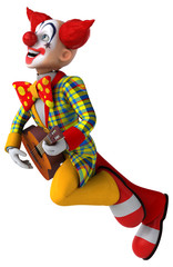 Fun clown - 3D Illustration