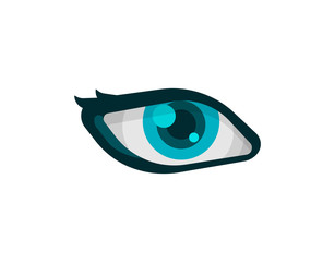 Vector Eye Icon isolated on white background