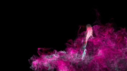 Grunge, vintage, multicolored, comet, smoke, fog, liquid, ink,