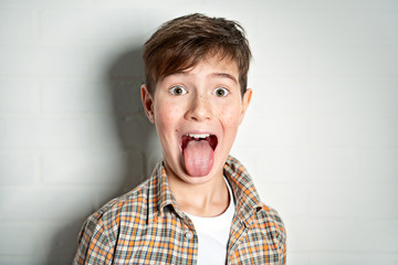 funny emotional boy © Andrey Kiselev