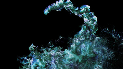 Fototapeta premium Grunge, vintage, multicolored, comet, smoke, fog, liquid, ink,