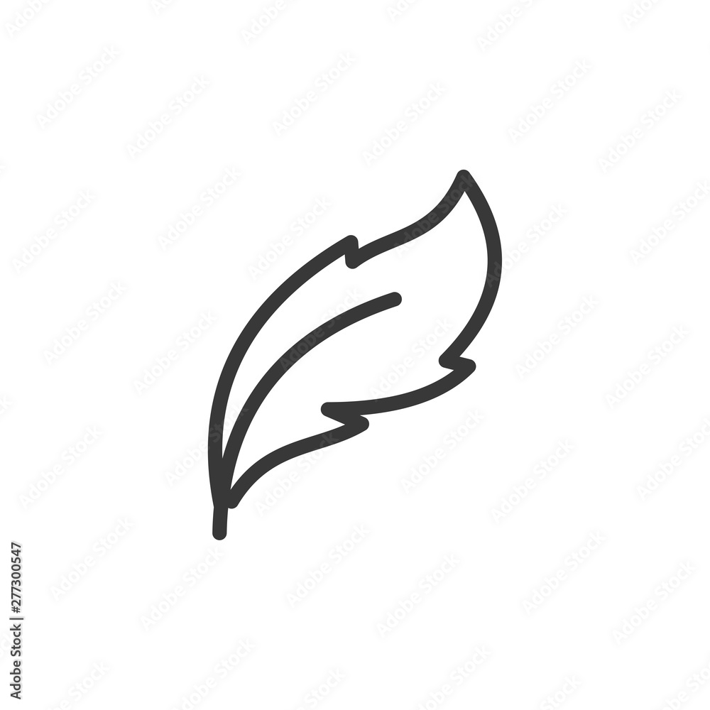 Aufkleber Leaf Nature icon template black color editable. Leaf Nature symbol vector sign isolated on white background. Simple logo vector illustration for graphic and web design.