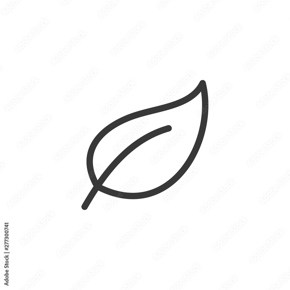 Leinwandbilder leaf nature icon template black color editable. leaf nature symbol vector sign isolated on white bac