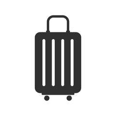 Travel bag icon isolated on white background. Vector illustration.