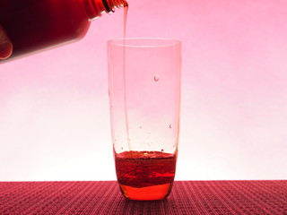 glass of red juice