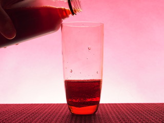 glass of red juice
