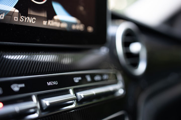 button car setting interieur monitor