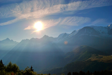 View to Mont blanc