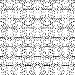 Abstract twig seamless pattern. Fashion graphic on white background design. Modern stylish abstract texture. Monochrome template for prints, textiles, wrapping, wallpaper, etc. Vector illustration.