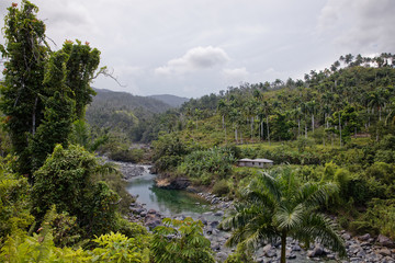 Fototapeta na wymiar El Yunque National Park near Baracoa in Cuba