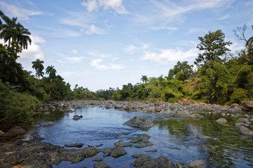 Fototapeta na wymiar El Yunque National Park near Baracoa in Cuba