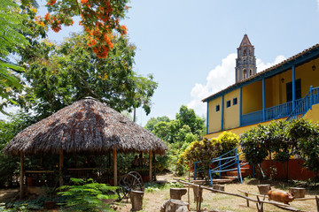 Los Ingenios valley, Cuba - July 18, 2018: The tower of Manaca Iznaga in Valley de los Ingenios,...