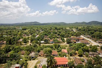 Fototapeta na wymiar Trinidad, Cuba - July 18, 2018: Valley de los Ingenios is a series of three interconnected valleys outside of Trinidad. 