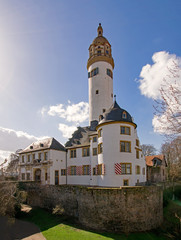 Das Höchster Schloss in Frankfurt am Main in Hessen, Deutschland