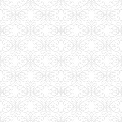 Abstract twig seamless pattern. Fashion graphic on white background design. Modern stylish abstract texture. Monochrome template for prints, textiles, wrapping, wallpaper, etc. Vector illustration.