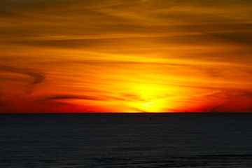 adorable sunset over the Baltic sea